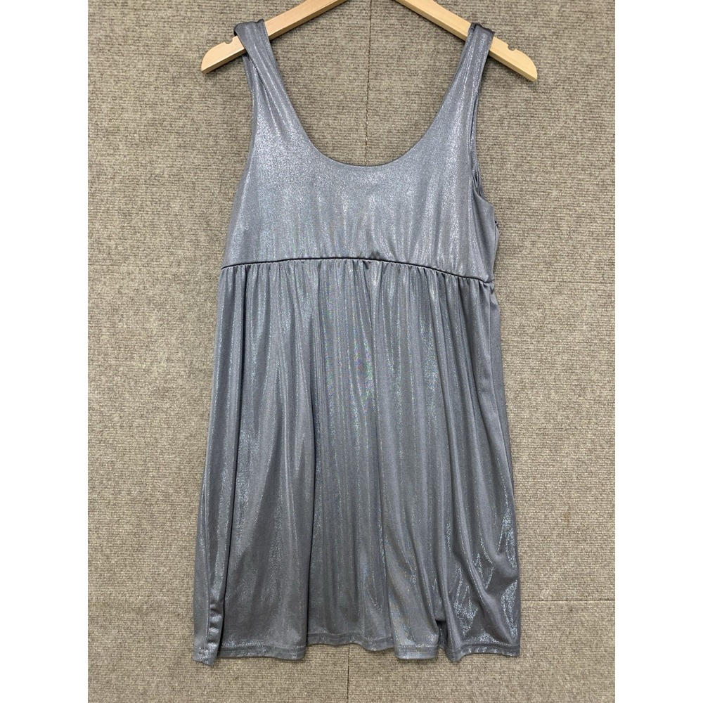 Women's Y2K Babydoll Tank Dress Large Empire Waist Party Dress Cybercore Rave